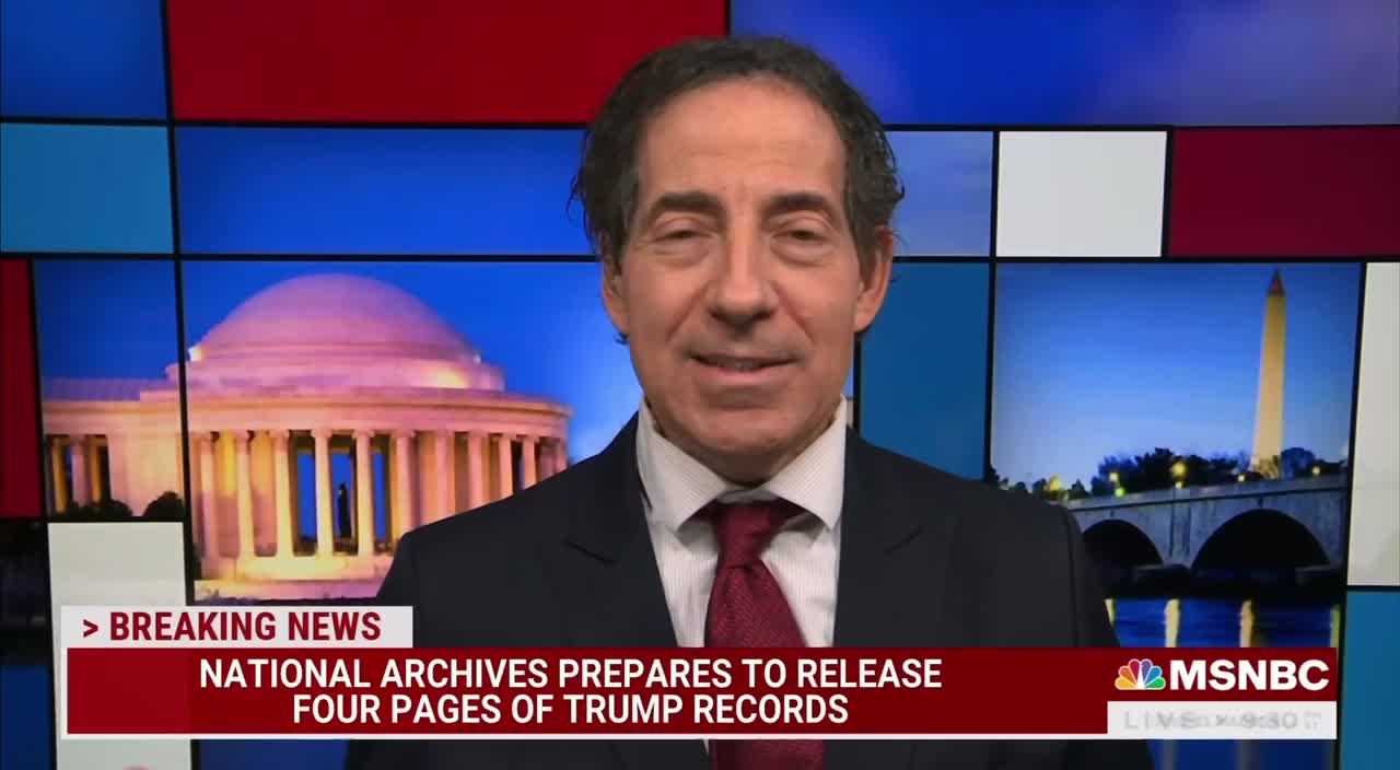 National Archives To Release 4 pgs of Trump Admin Docs on 1.19.22