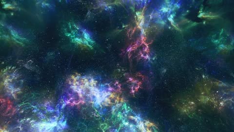 Strange fluorescent textures of nebulae in space