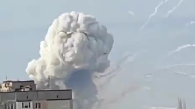 Airbase at Melitopol, Ukraine now reported to be under fire by the Russian invasion force