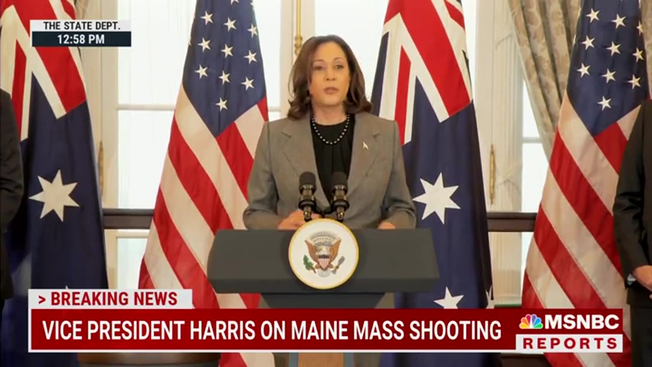 Kamala Harris Praises Australian Gun Ban After Maine Shooting
