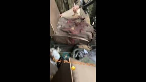 The truck of Ukrainian army did not reach the front line