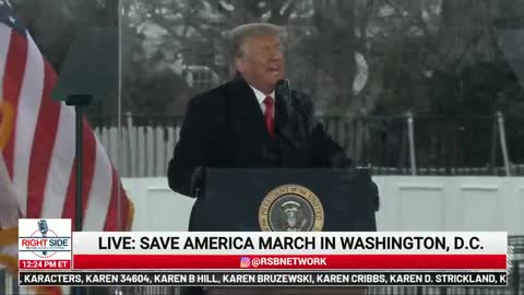 President Donald Trump January 6 2021 Full Speech Washington Monument