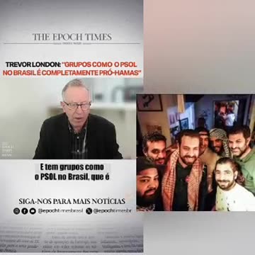 Trevor London- “Grupos como o Psol no Brasil, que é completamente pró-Hamas”