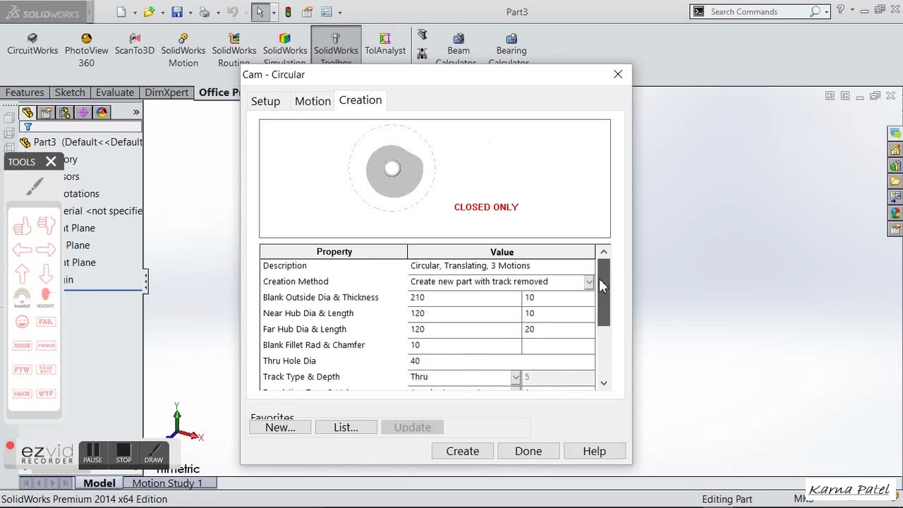 Solidworks- CAM Design TUTORIAL in 5min