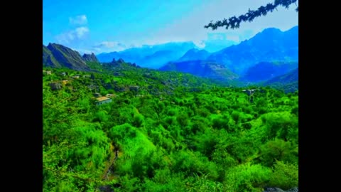 Various views of waterfalls and views from the district of Mthakhera Ibb ...