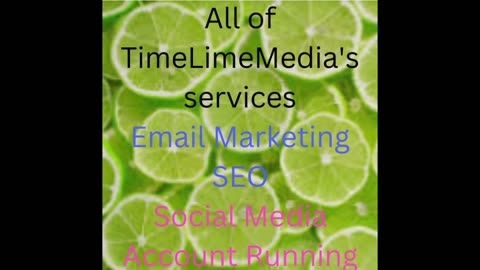 These are all of timelimemedia's services.