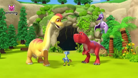 Vella the velociraptor dinosaur Cartoon pinkforng dinossaurs for kids