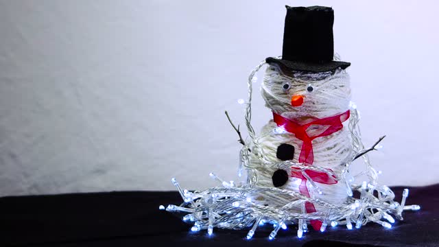 Cute Handmade snowman lightening