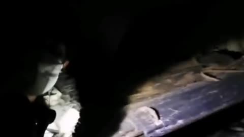 Underground tunnels with dead children