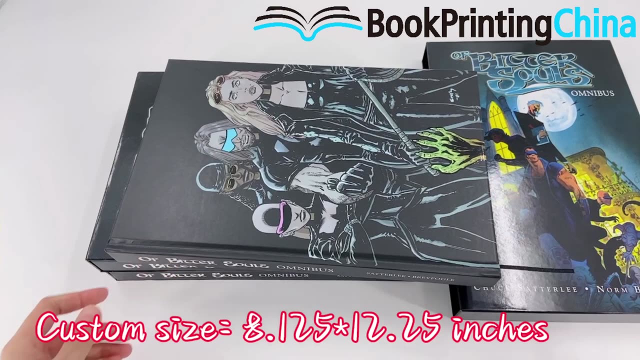 Oversized slipcase hardcover manga printing case