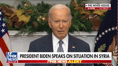 'FUNDAMENTAL ACT OF JUSTICE' Biden addresses situation in Syria following fall of Assad regime