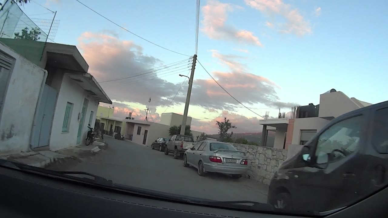 driving from village back to Sitia of Crete