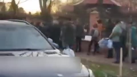 Queues for water in Kiev.