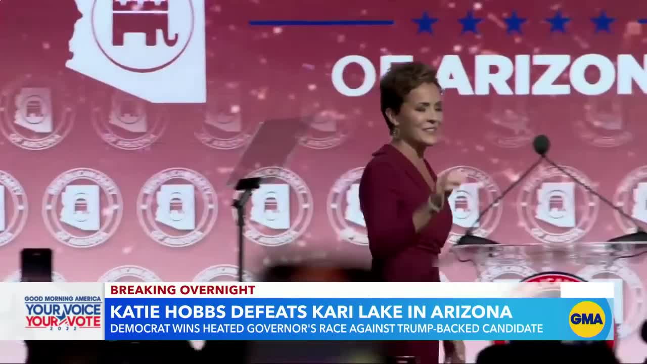 Democrat Katie Hobbs projected to win Arizona governor’s race l GMA
