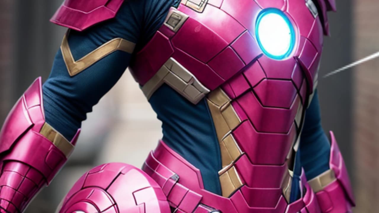 Ai Art - Iron Man Pink