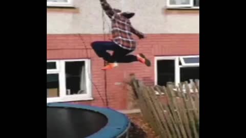 Kid Jumps For Joy But Lands In Pain