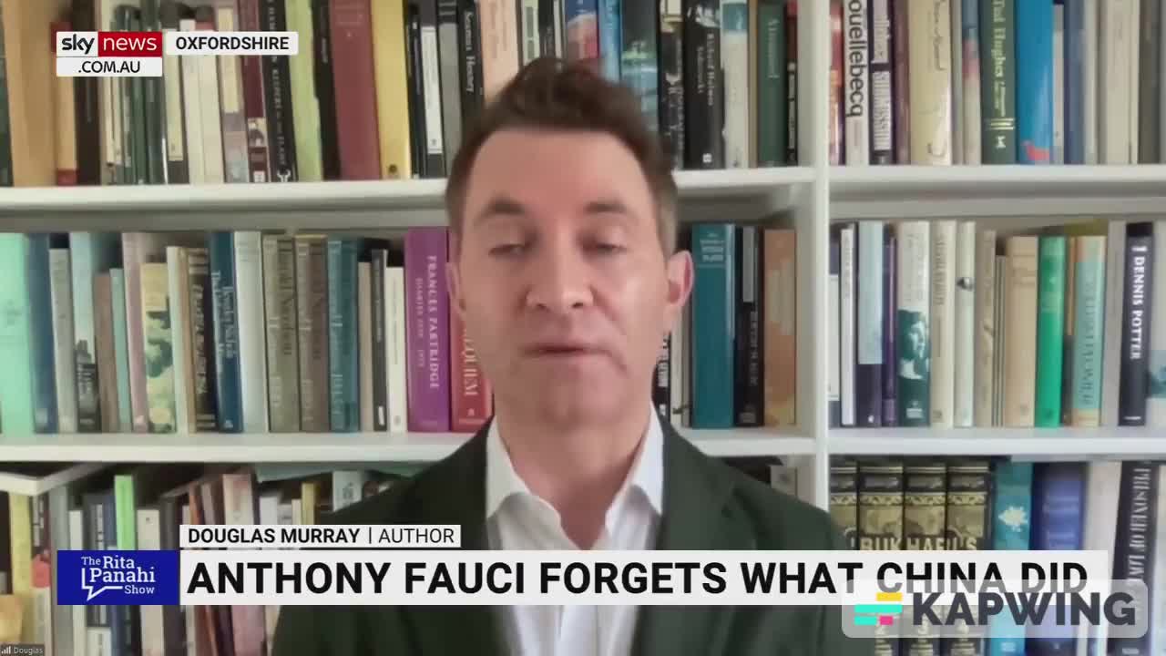 Douglas Murray World Must Demand a 'Genuine Answer' on COVID-19 origin