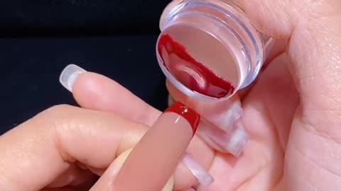 Fast french nail design jelly nail stamper.