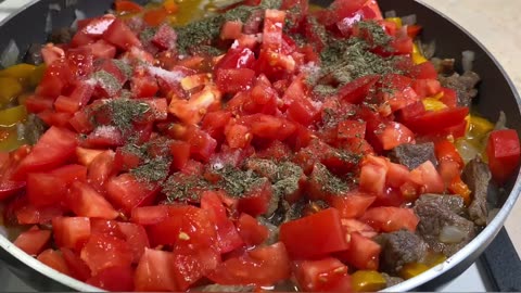 I've never eaten such tasty and tender beef in a pan! Healthy and fast!