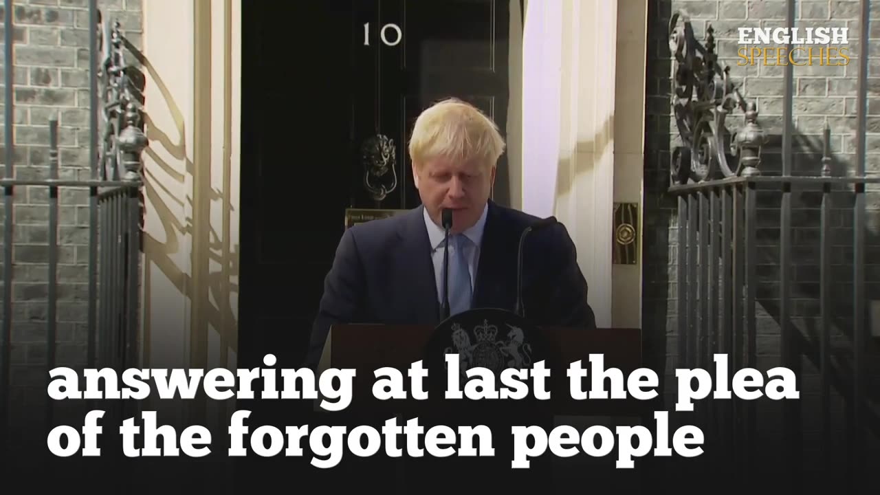 English speech ..boris johnson