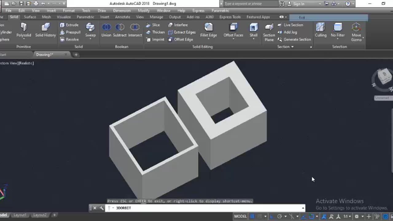 3D Shell on AutoCAD by Masroor Khan For Beginners