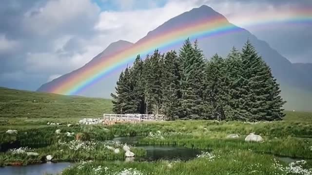 A stunning rainbow in an iconic Highland setting - a match made in Scotland!