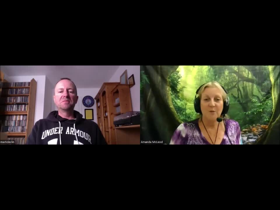 MARK DEVLIN GUESTS ON AMANDA MCLEOD’S CARAVAN OF CONSCIOUSNESS SHOW