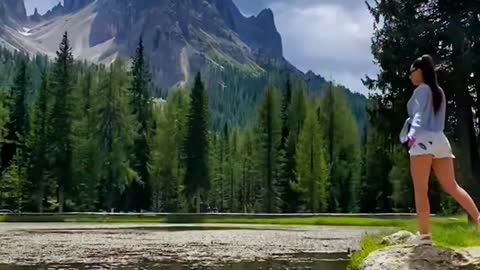 The most beautiful scenery is on the way