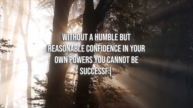 Be humble in your abilities