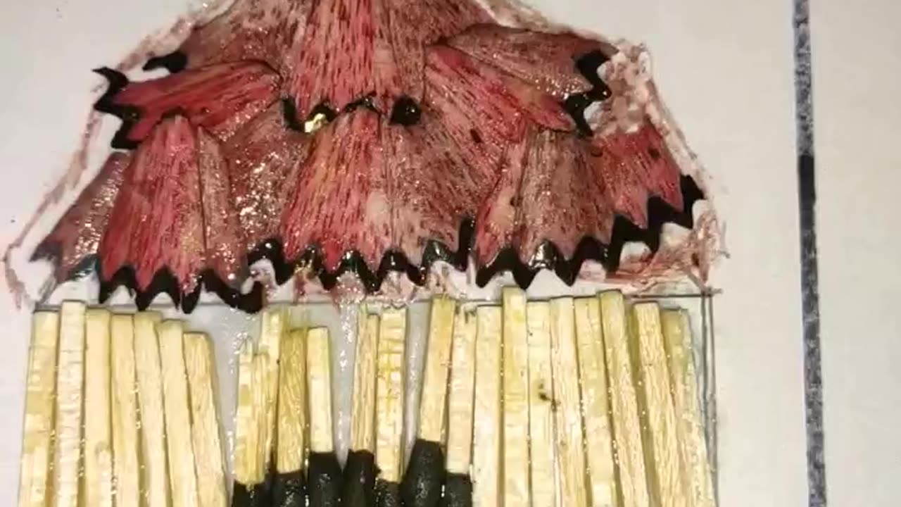 Arts and Crafts | Pencil Shaving Crafts | Matchstick Art