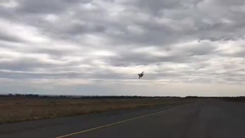 It's unusual that this Su-30k made a pass just an hour ago just for you in Africa.