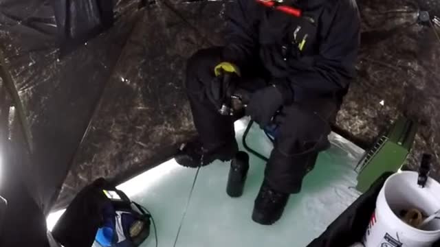 When the ice cracks while fishing