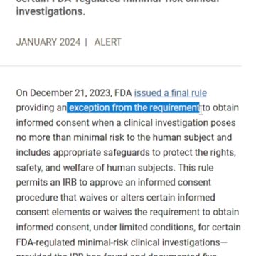 FDA changes CONSENT & ChatGPT is changes the subject #researchethics