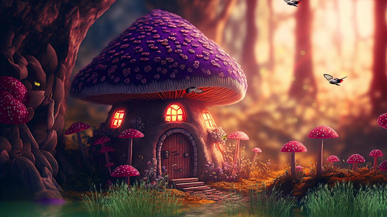 Amazing mushroom house