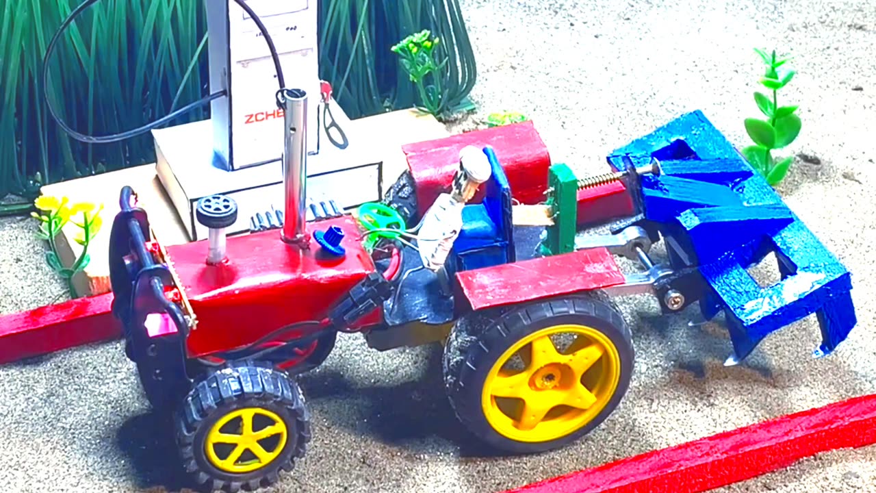 diy mini tractor science project | diy tractor | mini farm diorama