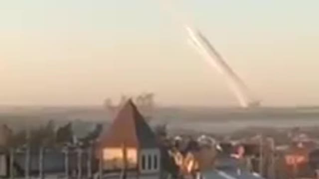 24.02.2022. The war has begun!!!Rocket launch in Belgorod.