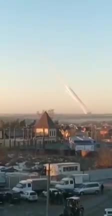 24.02.2022. The war has begun!!!Rocket launch in Belgorod.