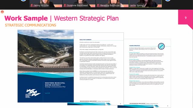Sweetwater Authority Communications Committee Oct. 12, 2021