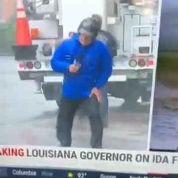 Hurricane Ida - Another FAKE REPORTER