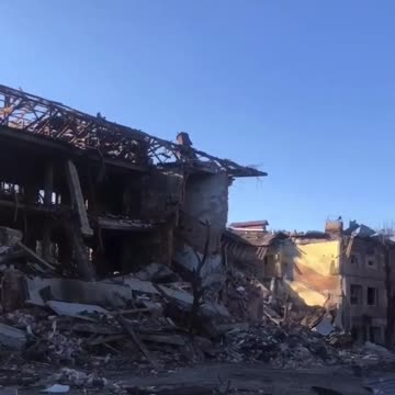 Ukraine War - The result of a missile attack on an industrial enterprise