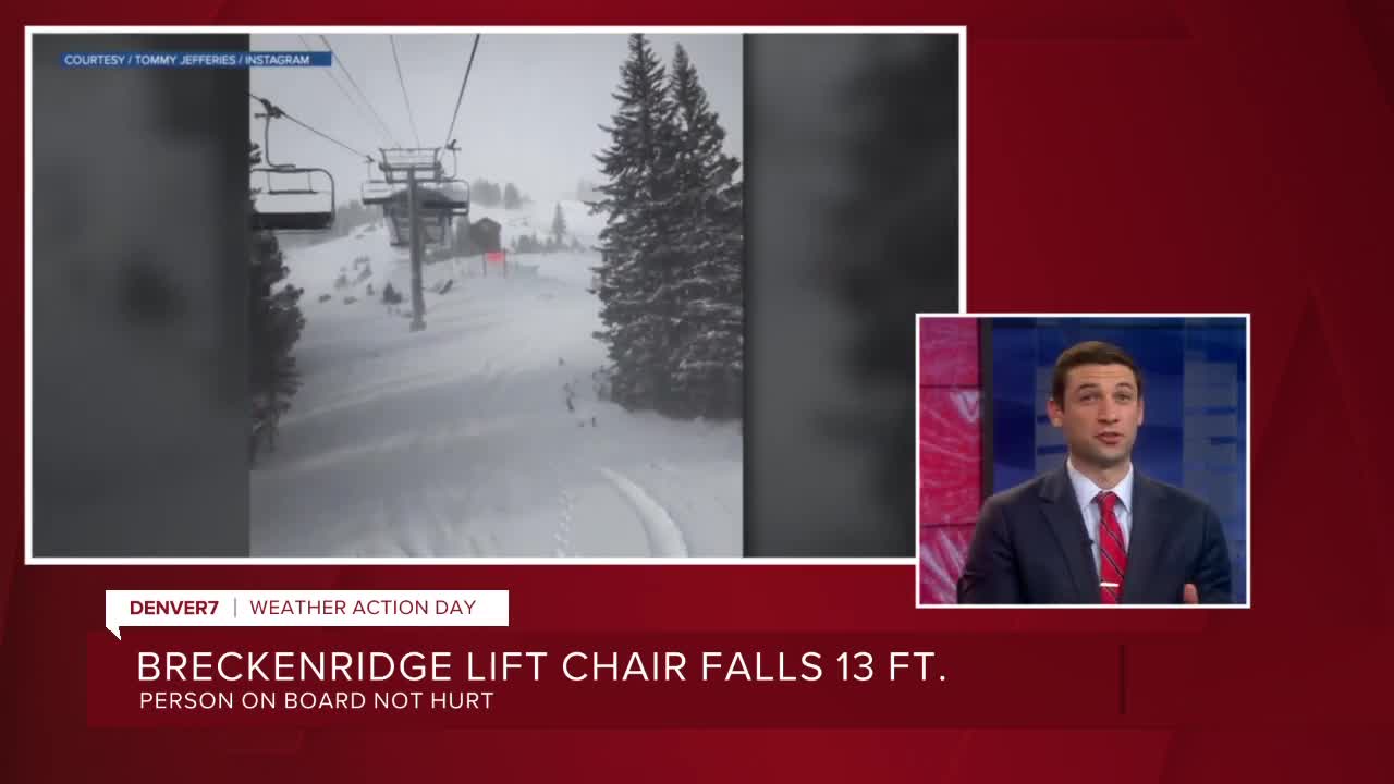 Breckenridge lift chair falls, person not hurt