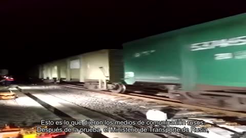 El primer tren de prueba ahora se dirige al puente de Crimea. Esto es lo que dijeron los medios de