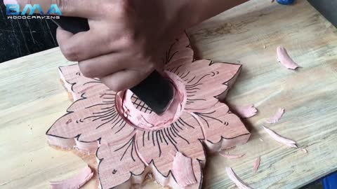 simple flower carving tutorial