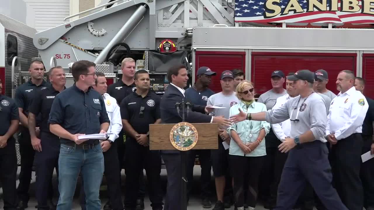 WATCH: Ron DeSantis Hand-Delivers Surprise Gift to First Responders