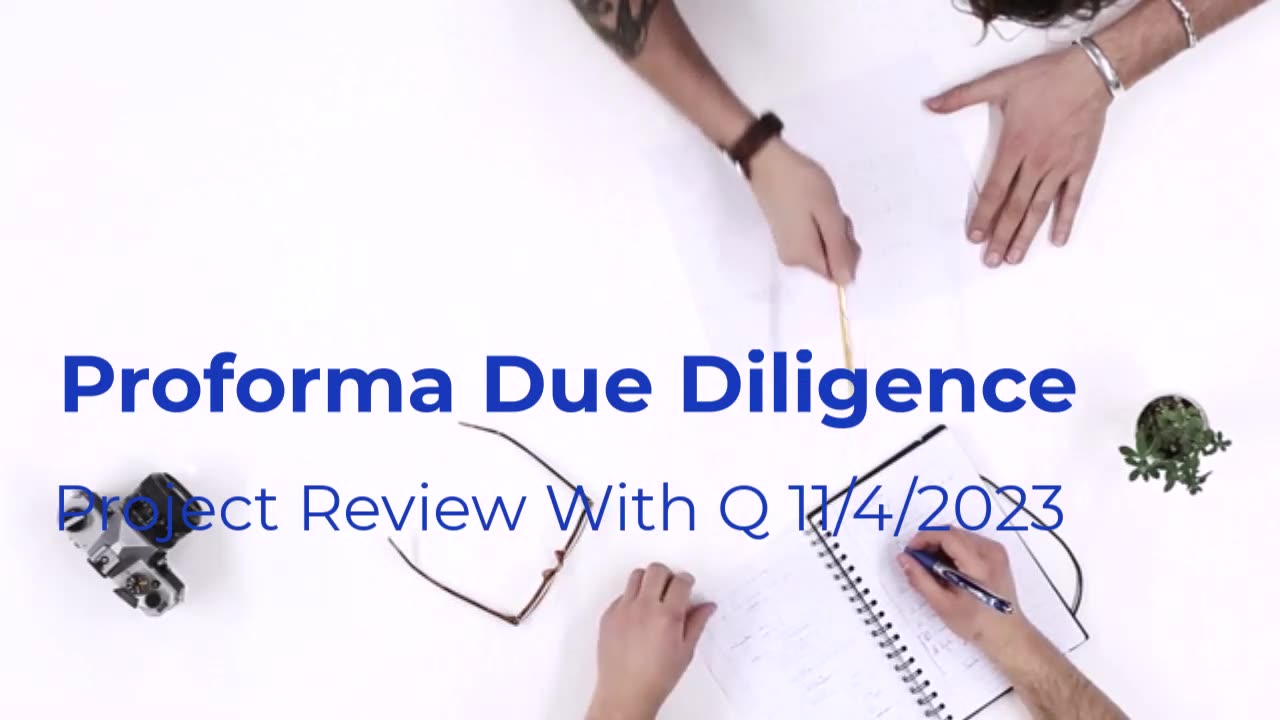 Proforma Due Diligence 11/4/2023