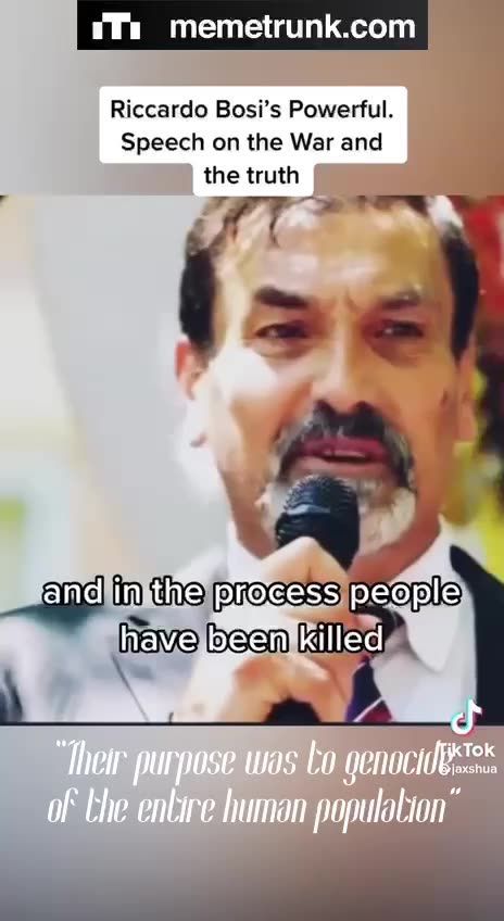 Riccardo Bosi - ⚔️🇦🇺⚔️ - THEIR PURPOSE WAS TO GENOCIDE THE ENTIRE GLOBAL POPULATION !!!