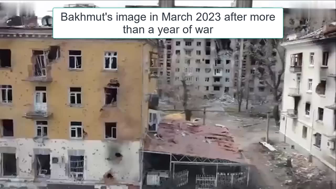 Incredible Image of Bakhmuts That Appeared in March 2023 After a Year of War