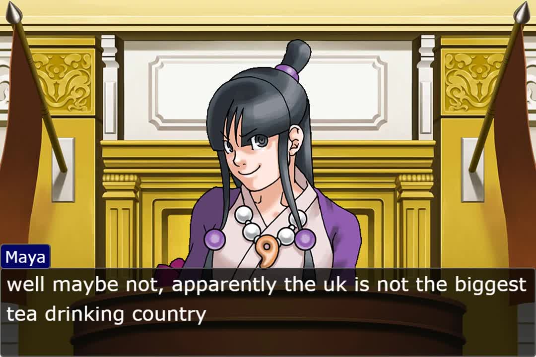 Ace Attorney What's the most British thing (objection.lol)