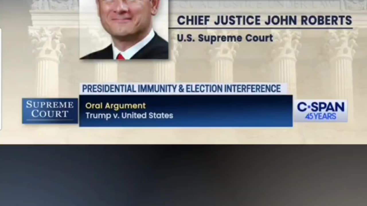 President Trump v United States Oral Argument on the President's Immunity