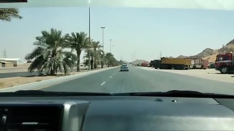 Driving in Al Ain City